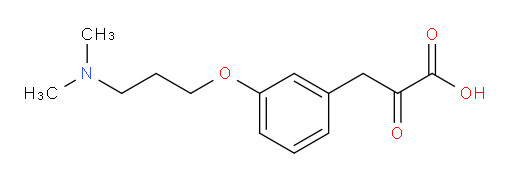 3-(3-(3-(dimethylamino)propoxy)phenyl)-2-oxopropanoic acid