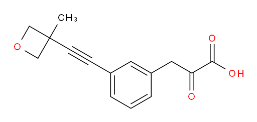 3-(3-((3-methyloxetan-3-yl)ethynyl)phenyl)-2-oxopropanoic acid