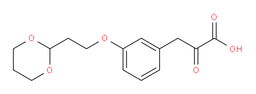 3-(3-(2-(1,3-dioxan-2-yl)ethoxy)phenyl)-2-oxopropanoic acid