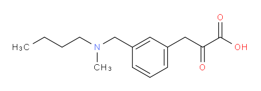 3-(3-((butyl(methyl)amino)methyl)phenyl)-2-oxopropanoic acid