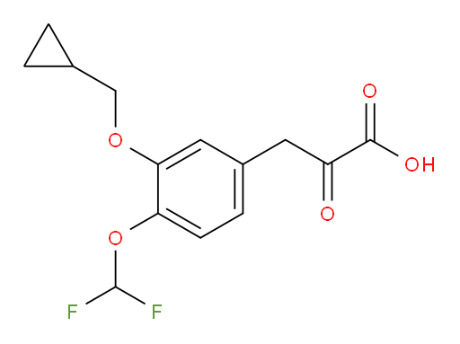 3-(3-(cyclopropylmethoxy)-4-(difluoromethoxy)phenyl)-2-oxopropanoic acid