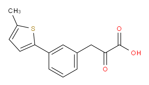 3-(3-(5-methylthiophen-2-yl)phenyl)-2-oxopropanoic acid