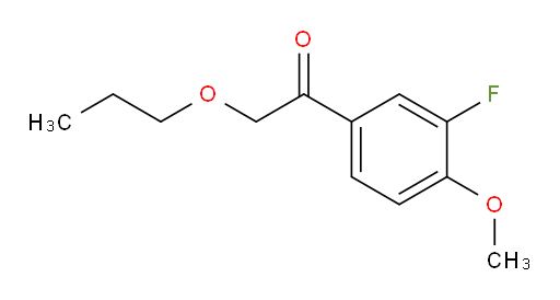 1-(3-fluoro-4-methoxyphenyl)-2-propoxyethanone