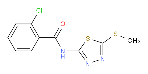 2-chloro-N-(5-(methylthio)-1,3,4-thiadiazol-2-yl)benzamide