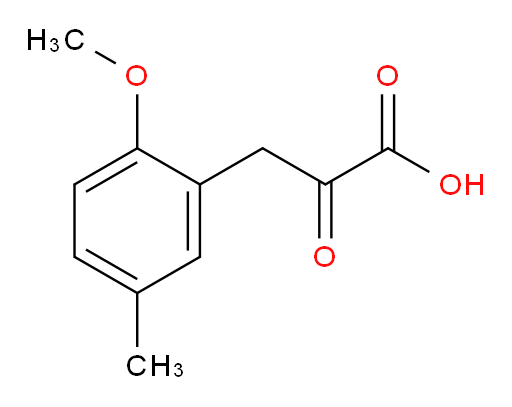 3-(2-methoxy-5-methylphenyl)-2-oxopropanoic acid