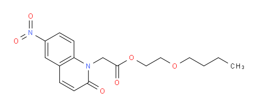 2-butoxyethyl 2-(6-nitro-2-oxoquinolin-1(2H)-yl)acetate