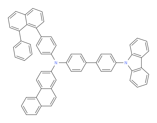 N-(4'-(9H-carbazol-9-yl)-[1,1'-biphenyl]-4-yl)-N-(4-(8-phenylnaphthalen-1-yl)phenyl)phenanthren-2-amine