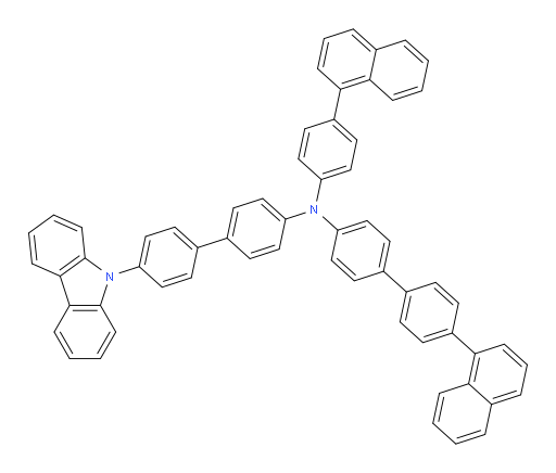 N-(4'-(9H-carbazol-9-yl)-[1,1'-biphenyl]-4-yl)-4'-(naphthalen-1-yl)-N-(4-(naphthalen-1-yl)phenyl)-[1,1'-biphenyl]-4-amine