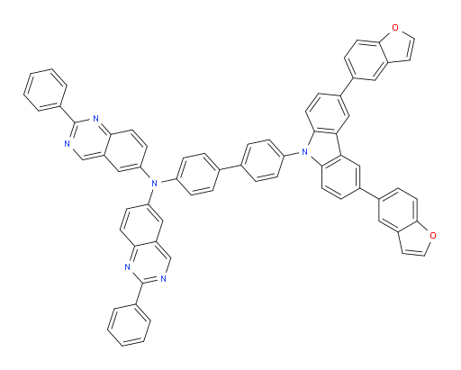 N-(4'-(3,6-di(benzofuran-5-yl)-9H-carbazol-9-yl)-[1,1'-biphenyl]-4-yl)-2-phenyl-N-(2-phenylquinazolin-6-yl)quinazolin-6-amine