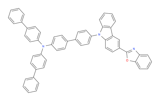 N,N-di([1,1'-biphenyl]-4-yl)-4'-(3-(benzo[d]oxazol-2-yl)-9H-carbazol-9-yl)-[1,1'-biphenyl]-4-amine