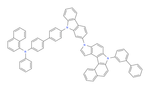 N-(4'-(2-(6-([1,1'-biphenyl]-3-yl)benzo[c]pyrrolo[3,2-g]carbazol-3(6H)-yl)-9H-carbazol-9-yl)-[1,1'-biphenyl]-4-yl)-N-phenylnaphthalen-1-amine