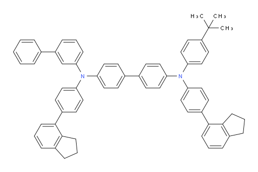 N4-([1,1'-biphenyl]-3-yl)-N4'-(4-(tert-butyl)phenyl)-N4,N4'-bis(4-(2,3-dihydro-1H-inden-4-yl)phenyl)-[1,1'-biphenyl]-4,4'-diamine