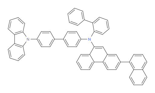 N-(4'-(9H-carbazol-9-yl)-[1,1'-biphenyl]-4-yl)-N-([1,1'-biphenyl]-2-yl)-2-(naphthalen-1-yl)phenanthren-9-amine