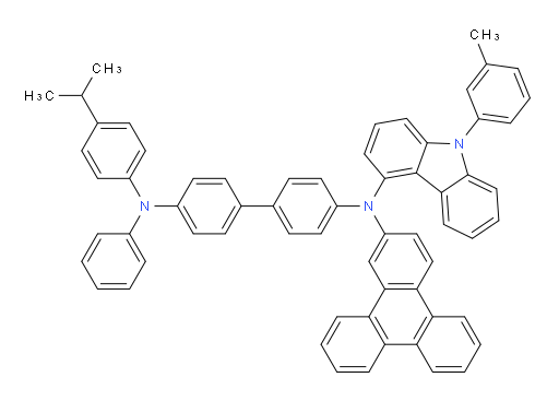 N4-(4-isopropylphenyl)-N4-phenyl-N4'-(9-(m-tolyl)-9H-carbazol-4-yl)-N4'-(triphenylen-2-yl)-[1,1'-biphenyl]-4,4'-diamine