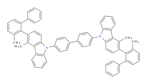 4,4'-bis(4-methyl-3-(3-methyl-[1,1'-biphenyl]-2-yl)-9H-carbazol-9-yl)-1,1'-biphenyl