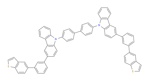4,4'-bis(3-(3-(benzo[b]thiophen-5-yl)phenyl)-9H-carbazol-9-yl)-1,1'-biphenyl
