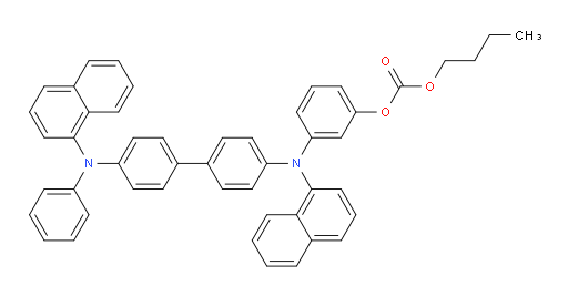 butyl (3-(naphthalen-1-yl(4'-(naphthalen-1-yl(phenyl)amino)-[1,1'-biphenyl]-4-yl)amino)phenyl) carbonate