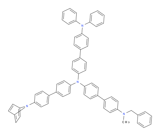 N4-(4'-(7-azabicyclo[2.2.1]hepta-1,3,5-trien-7-yl)-[1,1'-biphenyl]-4-yl)-N4'-benzyl-N4-(4'-(diphenylamino)-[1,1'-biphenyl]-4-yl)-N4'-methyl-[1,1'-biphenyl]-4,4'-diamine