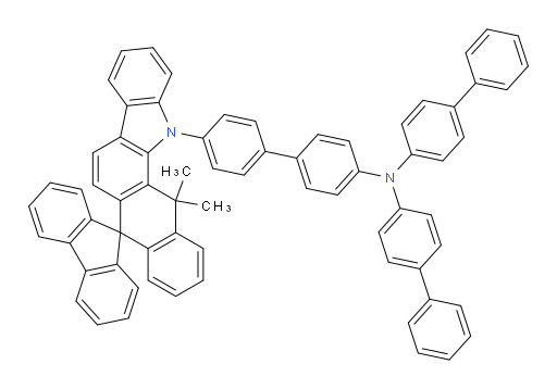 N,N-di([1,1'-biphenyl]-4-yl)-4'-(13',13'-dimethylspiro[fluorene-9,5'-naphtho[2,3-a]carbazol]-12'(13'H)-yl)-[1,1'-biphenyl]-4-amine