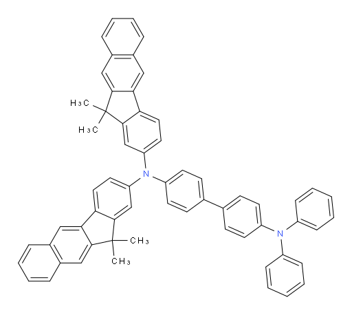 N4,N4-bis(11,11-dimethyl-11H-benzo[b]fluoren-2-yl)-N4',N4'-diphenyl-[1,1'-biphenyl]-4,4'-diamine