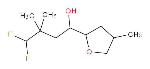 4,4-difluoro-3,3-dimethyl-1-(4-methyltetrahydrofuran-2-yl)butan-1-ol