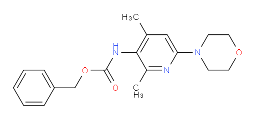 benzyl N-[2,4-dimethyl-6-(morpholin-4-yl)pyridin-3-yl]carbamate