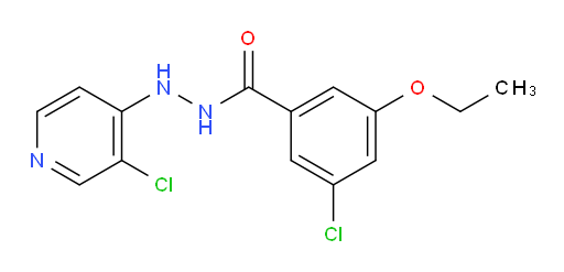 3-chloro-N'-(3-chloropyridin-4-yl)-5-ethoxybenzohydrazide