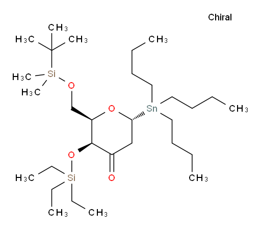 (2R,3S,6R)-2-(((tert-butyldimethylsilyl)oxy)methyl)-6-(tributylstannyl)-3-((triethylsilyl)oxy)dihydro-2H-pyran-4(3H)-one