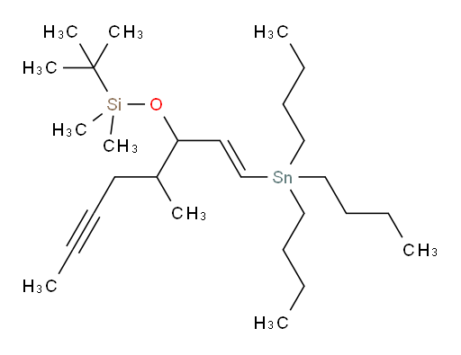 (E)-tert-butyldimethyl((4-methyl-1-(tributylstannyl)oct-1-en-6-yn-3-yl)oxy)silane