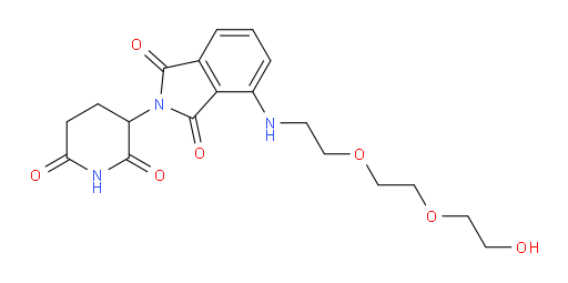 2-(2,6-dioxopiperidin-3-yl)-4-({2-[2-(2-hydroxyethoxy)ethoxy]ethyl}amino)-2,3-dihydro-1H-isoindole-1,3-dione