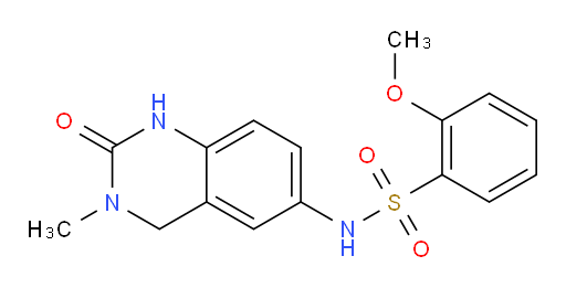 2-methoxy-N-(3-methyl-2-oxo-1,2,3,4-tetrahydroquinazolin-6-yl)benzene-1-sulfonamide