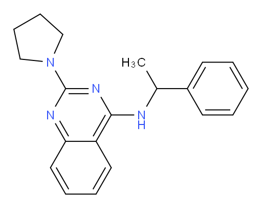 N-(1-phenylethyl)-2-(pyrrolidin-1-yl)quinazolin-4-amine