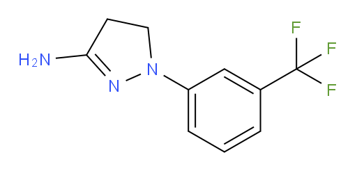 1-[3-(trifluoromethyl)phenyl]-4,5-dihydro-1H-pyrazol-3-amine