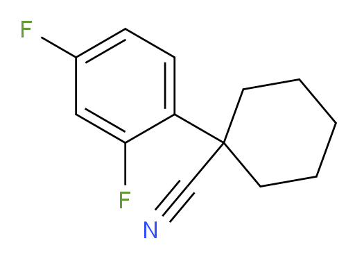 1-(2,4-difluorophenyl)cyclohexane-1-carbonitrile