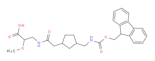 3-(2-{3-[({[(9H-fluoren-9-yl)methoxy]carbonyl}amino)methyl]cyclopentyl}acetamido)-2-methoxypropanoic acid