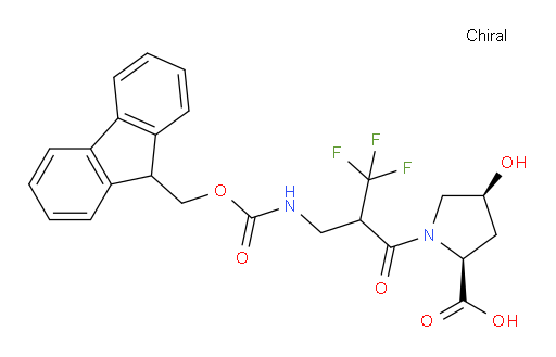 (2S,4S)-1-{2-[({[(9H-fluoren-9-yl)methoxy]carbonyl}amino)methyl]-3,3,3-trifluoropropanoyl}-4-hydroxypyrrolidine-2-carboxylic acid