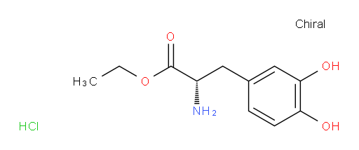 ethyl (2S)-2-amino-3-(3,4-dihydroxyphenyl)propanoate hydrochloride