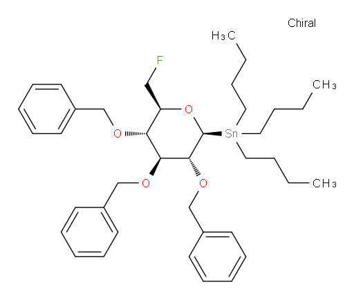 tributyl((2S,3R,4S,5S,6S)-3,4,5-tris(benzyloxy)-6-(fluoromethyl)tetrahydro-2H-pyran-2-yl)stannane