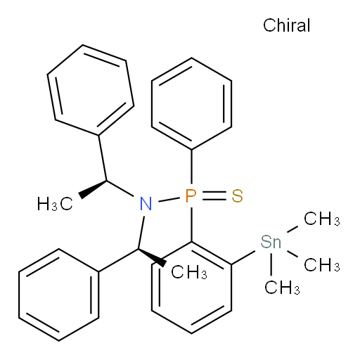 P-phenyl-N,N-bis((S)-1-phenylethyl)-P-(2-(trimethylstannyl)phenyl)phosphinothioic amide