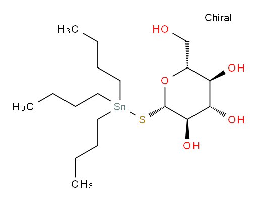 (2R,3S,4S,5R,6S)-2-(hydroxymethyl)-6-((tributylstannyl)thio)tetrahydro-2H-pyran-3,4,5-triol