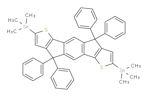(4,4,9,9-tetraphenyl-4,9-dihydro-s-indaceno[1,2-b:5,6-b']dithiophene-2,7-diyl)bis(trimethylstannane)