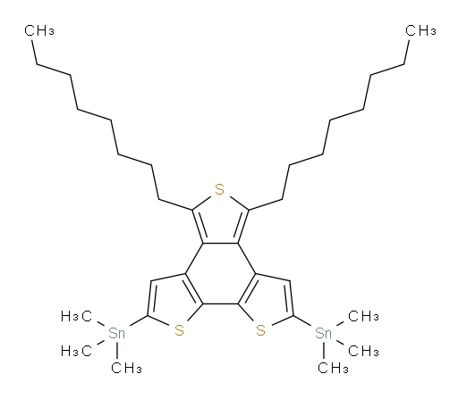 (4,6-dioctylbenzo[1,2-b:6,5-b':3,4-c'']trithiophene-2,8-diyl)bis(trimethylstannane)