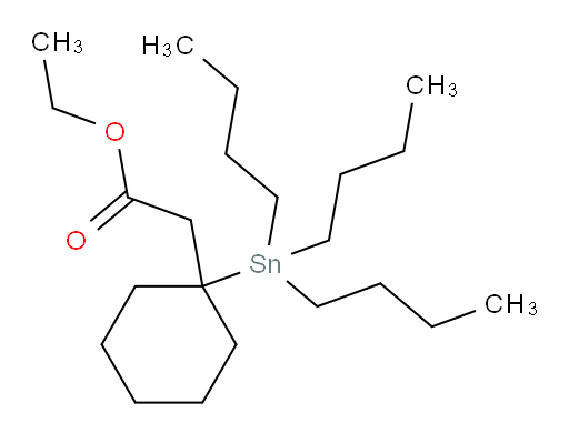 ethyl 2-(1-(tributylstannyl)cyclohexyl)acetate