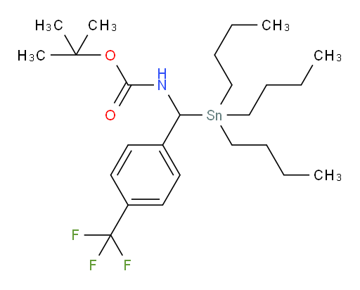 tert-butyl ((tributylstannyl)(4-(trifluoromethyl)phenyl)methyl)carbamate