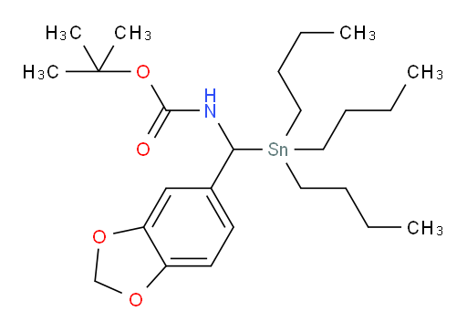 tert-butyl (benzo[d][1,3]dioxol-5-yl(tributylstannyl)methyl)carbamate