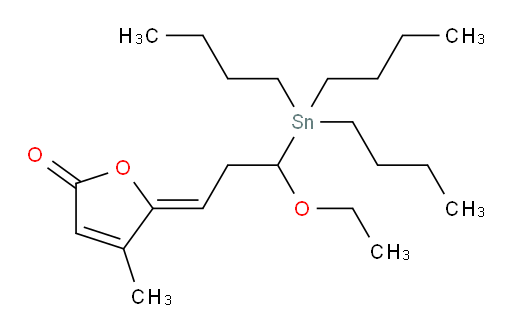 (Z)-5-(3-ethoxy-3-(tributylstannyl)propylidene)-4-methylfuran-2(5H)-one