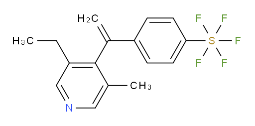 4-(1-(3-ethyl-5-methylpyridin-4-yl)vinyl)(pentafluoromercapto)benzene