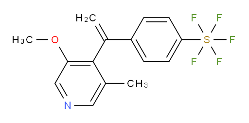 4-(1-(3-methoxy-5-methylpyridin-4-yl)vinyl)(pentafluoromercapto)benzene