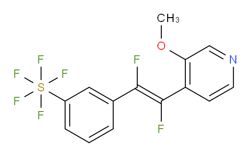 (E)-3-(1,2-difluoro-2-(3-methoxypyridin-4-yl)vinyl)(pentafluoromercapto)benzene