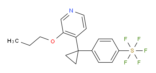 4-(1-(3-propoxypyridin-4-yl)cyclopropyl)(pentafluoromercapto)benzene